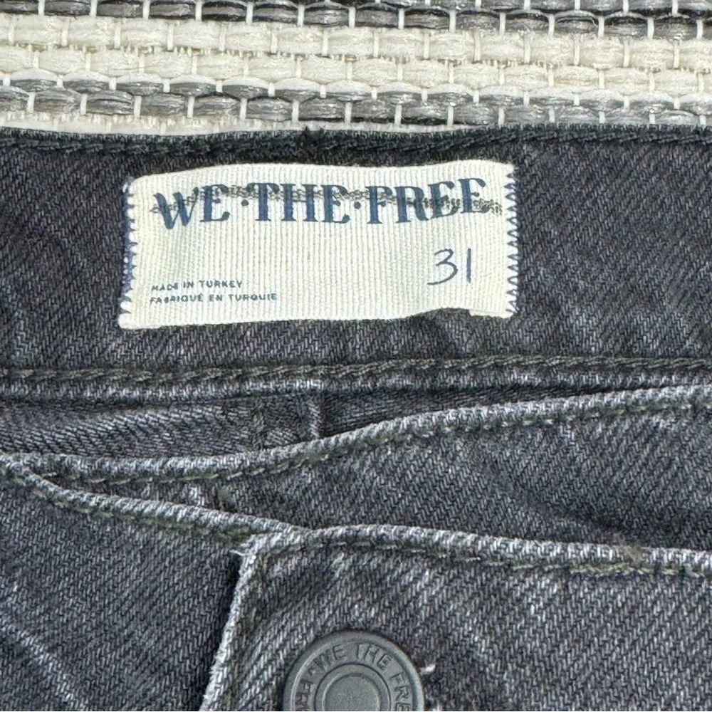 Free‎ People Crossroads Mid Rise Slim Straight Button Fly Denim Jeans Size 31